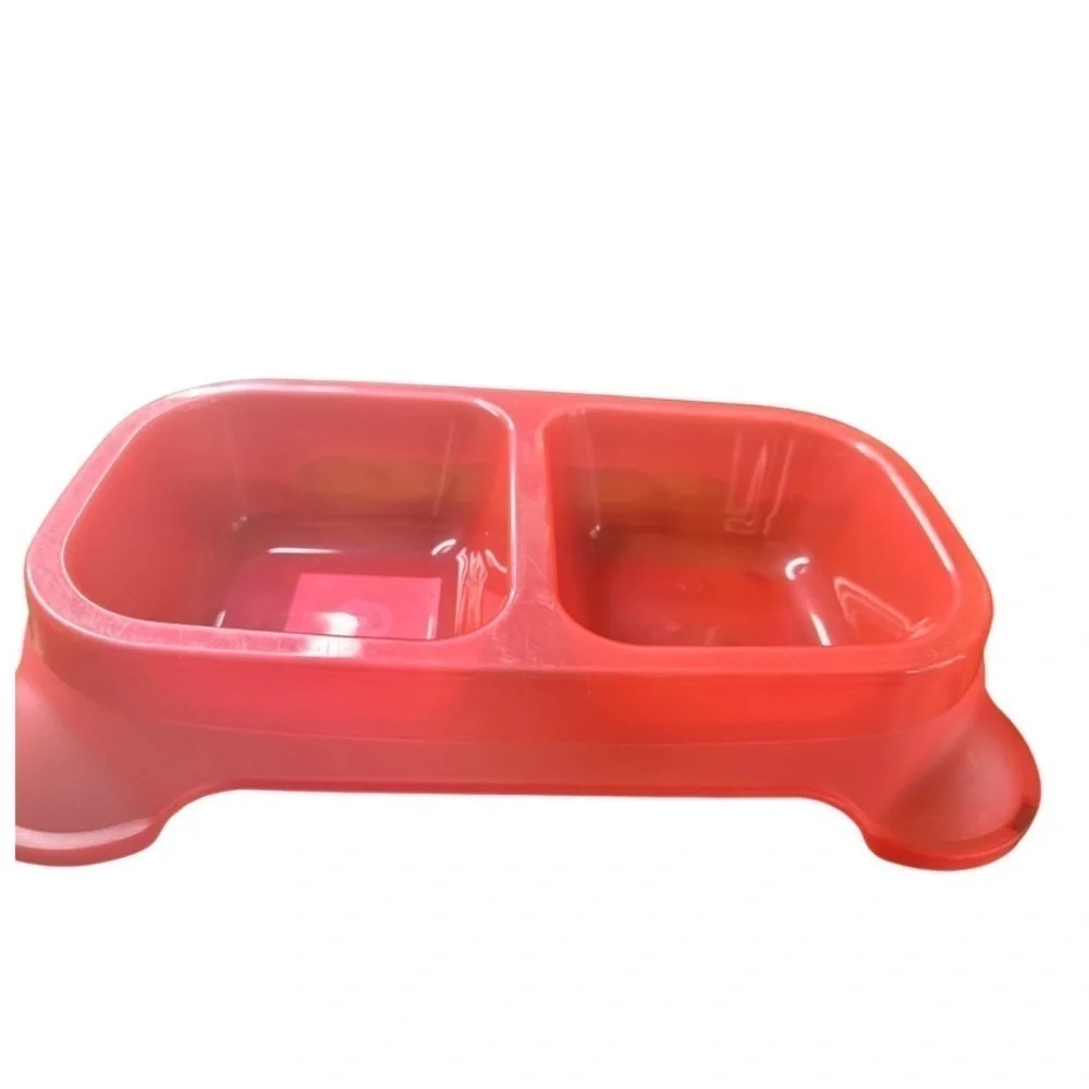 Pink Plastic Pet Food & Water Dish (NWT) 🐶🐱💧🥓